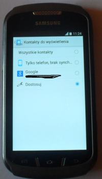 Samsung Galaxy XCover 2 - brak importu kontaktów z karty SIM po Nokii 2330c