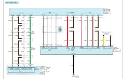 Schemat połączeń modułu USB/AUX do radia i kamery w samochodzie.