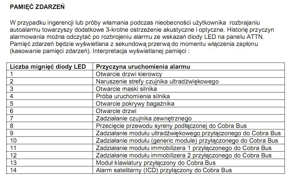 AUTOALARM COBRA INSTRUKCJA PDF