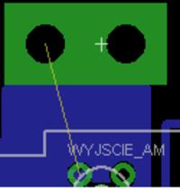 Jak stworzyć podwójne gniazdo w jednym padzie w Eagle 5.9?