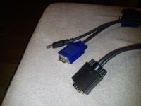 Monitor PC (D-SUB) + KVM + KONWERTER HDMI do VGA DSUB + DEKODER DVB-T