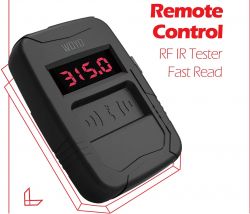 Urządzenie Woyo Remote Control RF IR Tester z wyświetlaczem i wykrywaniem sygnałów.
