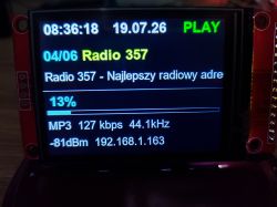 The simplest Internet radio on the ESP32-S3? No installation required – just upload it and it works!