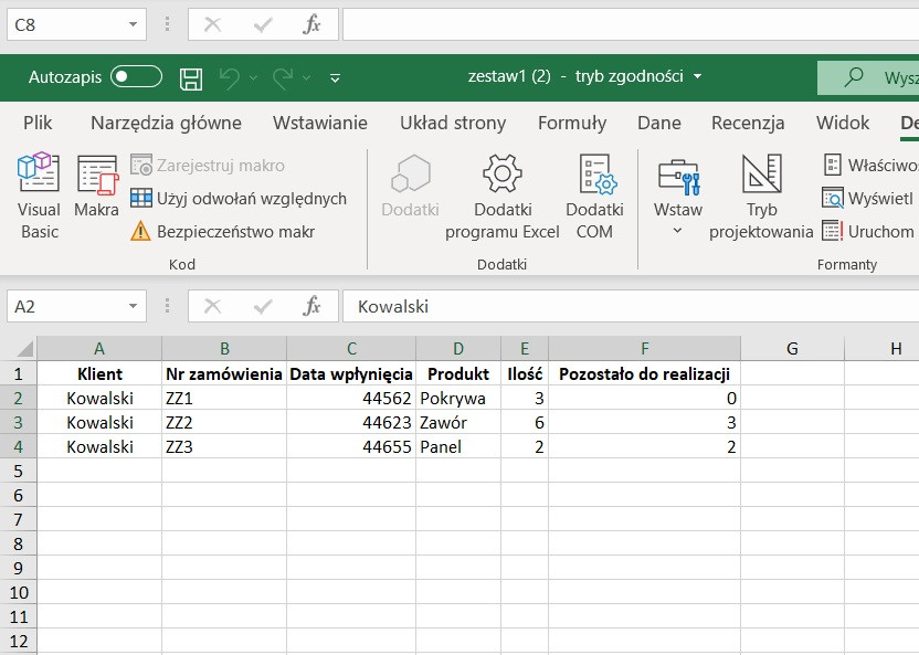 Makro W Excelu Nie Zaciąga Danych Z Komórek Odnoszących Się Do Innego 2154