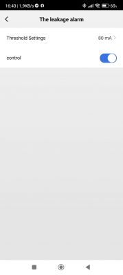 Screenshot of Leakage Alarm in Tuya App Screenshot of leakage alarm in the Tuya mobile app.