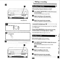 Technics SA-AX 530 - Słaby sygnał na wyjściu VCR OUT i TAPE OUT