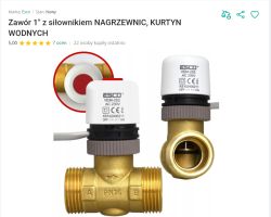 Zrzut oferty: zawór 1 z siłownikiem ESCO VEM-252 AC 230 V, dwa ujęcia produktu