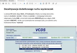 Audi A3 8p - Nie mogę dezaktywować dodatkowego ruchu wycieraczki