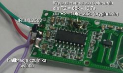 Mała lampka nocna z czujnikiem mikrofalowym RCWL-0516 Mała lampka nocna z czujnikiem mikrofalowym RCWL-0516