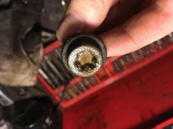 Unscrewing Screws from Brake Yoke: Step-by-Step Guide for Citroen Berlingo Brake Disc Replacement Unscrewing Screws from Brake Yoke: Step-by-Step Guide for Citroen Berlingo Brake Disc Replacement