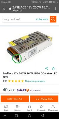 Zastosowanie zasilacza 12V DC 16A do taśm LED jako prostownika do akumulatora samochodowego