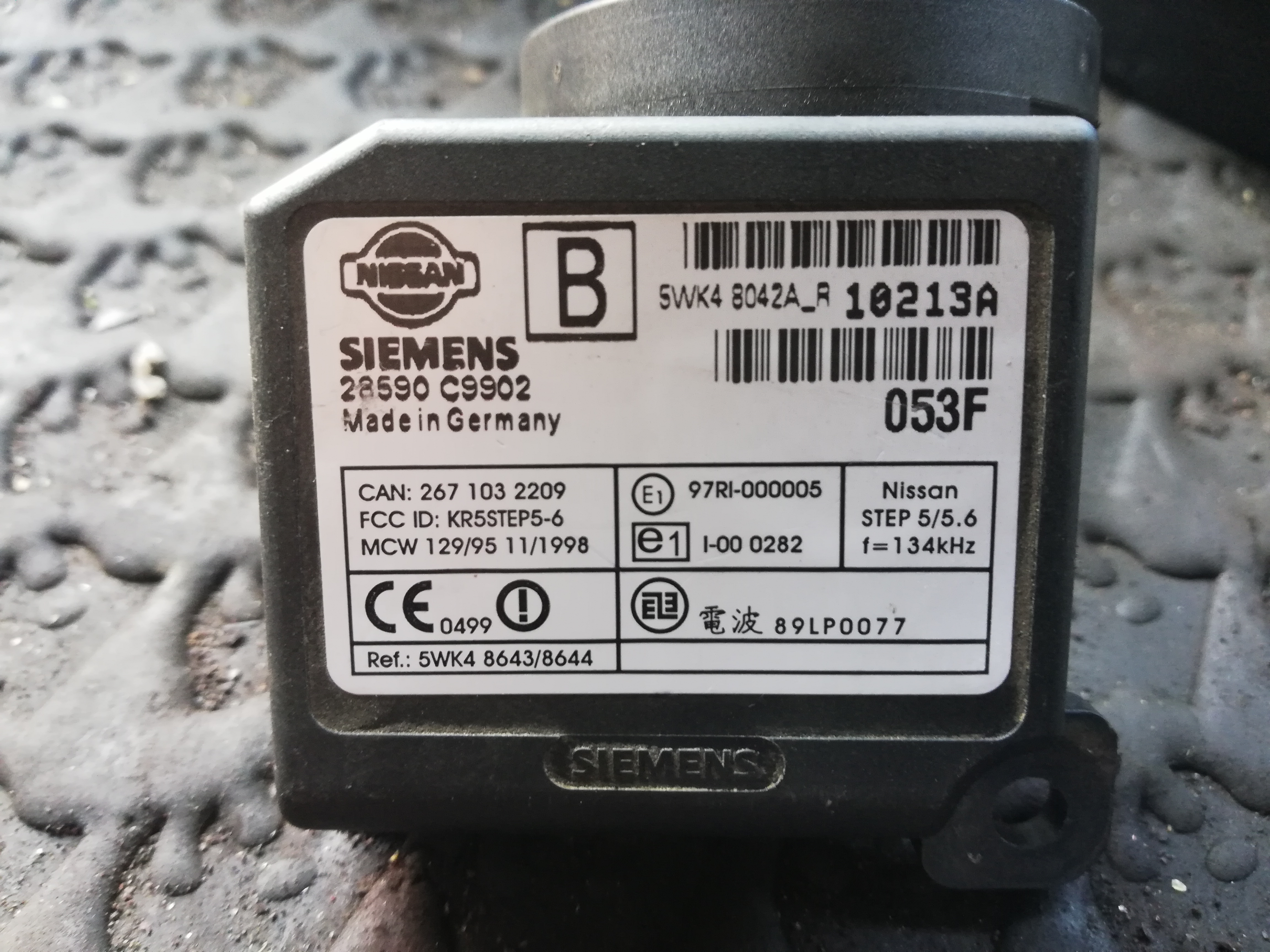 Nissan almera n16 rozkodowany system NATS elektroda.pl