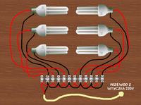 Connecting 6 Cables/Bulbs (2x0.75) to One Three-Wire Ceiling Cable: Lamp Construction Guide