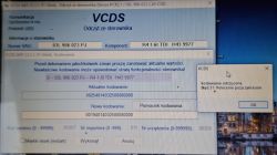 Okno VCDS z błędem Kodowanie odrzucone, Błąd 31: Polecenie poza zakresem