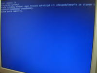 Windows XP nie uruchamia się - bluescreen i restart po ładowaniu systemu