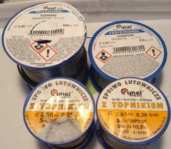 Cyna cynie nierówna czyli porównanie na szybko najpopularniejszych stopów lutowniczych.