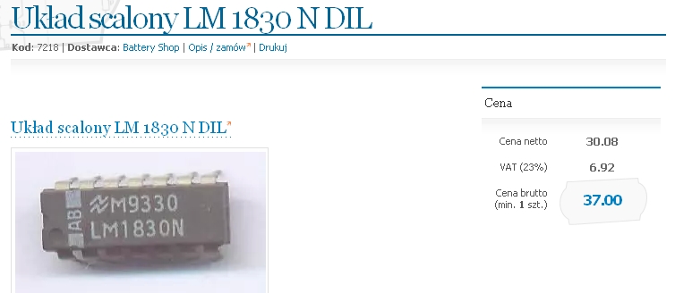 [Kupię] LM1830 kontrola poziomu cieczy - elektroda.pl