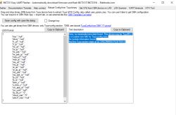 Screenshot of BK7231 Easy UART Flasher showing TuyaMCU config read error