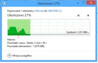 Pendrive 16GB USB 2.0 - Spadek transferu, bardzo powolny transfer plików...