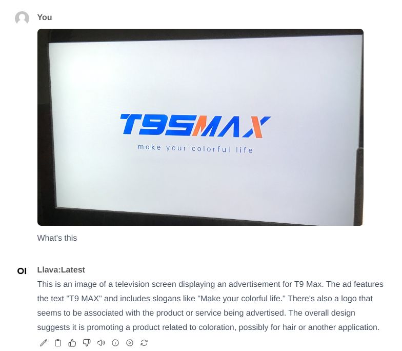 T9SMAX Logo Display on TV TV screen displaying T9SMAX logo and promotional slogan.