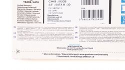 GOODRAM SSDPR-CX400-512-G2 - SMART, brak żywotności