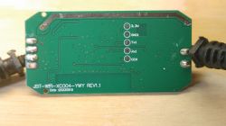 Circuit board of JBT-WF1-XC004-YWY module with pin labels
