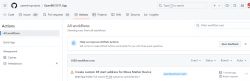 GitHub Actions for OpenBK7231T_App Screenshot showing the GitHub Actions page for the OpenBK7231T_App project.