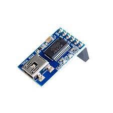 Blue electronic module with a USB plug and small integrated circuit.
