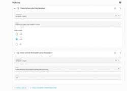 Home Assistant Automation Settings for Radiator Home Assistant automation panel with radiator settings.