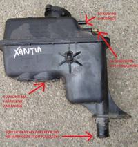 Citroen Xantia 1.8 benz - wymiana zbiorniczka wyrównawczego