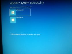 Dwa systemy operacyjne na jednym dysku. Win 8.1 i Win 10