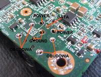 DELL Latitude D510 - podłączenie zasilania pod płytę główną