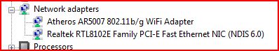 HP G60 - Brak połączenia z internetem, sieci nie wyświetlają się, Windows Vista