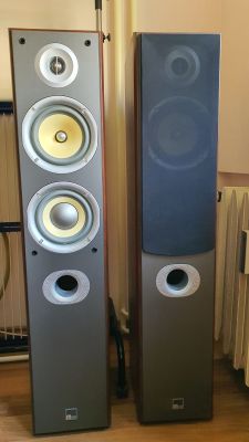 Kolumny M-Audio HTS 700 - Uszkodzony głośnik niskotonowy - szukam serwisu lub sp