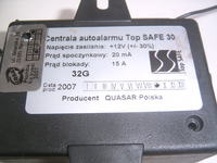 Quasar, Top Safe 30 - Brak komunikacji z pilotem, tryb serwisowy