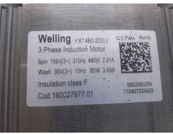 Wymiana silnika 800W w pralce Ariston Hotpoint AQ103D - różnica w natężeniu prądu 3,7A na 3A