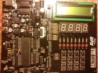 Jak podłączyć piny klawiatury i diód LED na ATmega32 Jak podłączyć piny klawiatury i diód LED na ATmega32