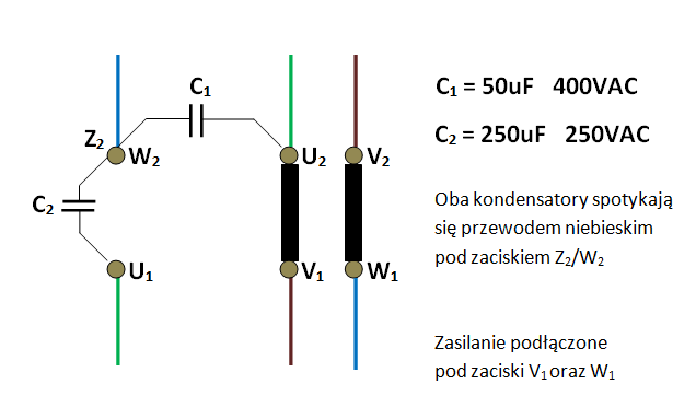 Koa podłączenie elektryczne