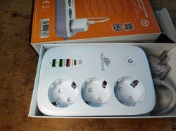 Remote-controlled "smart" strip with USB C and QC? SL-PS27 - test, interior, Home Assistan