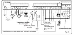 Podłączenie kontrolera GSM ORNO OR-SA-1715 do centrali faac 455d