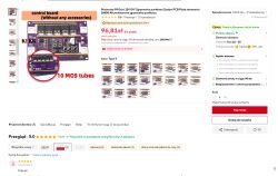 Zrzut ekranu oferty AliExpress na płytkę sterowania zgrzewarki punktowej 12 V, model Z99