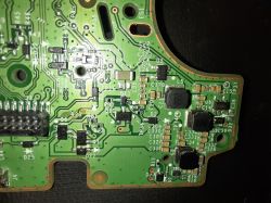 Xbox X - Uszkodzony element D22 na PCB pada po zalaniu winem - wymiana i oznaczenia SMD