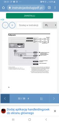 Problem z interpretacją manual - Czy mogę podłączyć 4x55 + subwoofer ? Do radia 