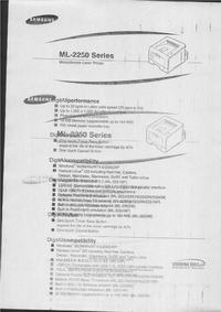 Samsung ML-2250 - Powtarzający/odbijający się wydruk Samsung ML-2250 - Powtarzający/odbijający się wydruk