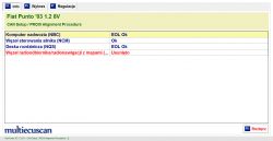 Punto II FL - Błędy C1012 i C1013, niewłaściwe odczyty prędkości i napięcia