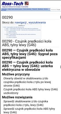 Octavia 2 1.9tdi - błąd ABS i kontroli trakcji po 30m, wymiana czujnika nie pomogła