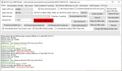 Screenshot of the BK7231 Easy UART Flasher program showing an Erase failed. error message on a red background.
