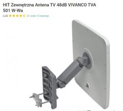 Efektywność anteny pokojowej VIVANCO TVA 3011 w warunkach miejskich - niestabilny odbiór kanałów