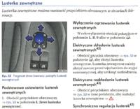 VW Golf 5 - Brak przycisku do składania elektrycznych lusterek?
