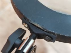 Print-experiment - repairing a workshop light, replacing a metal component